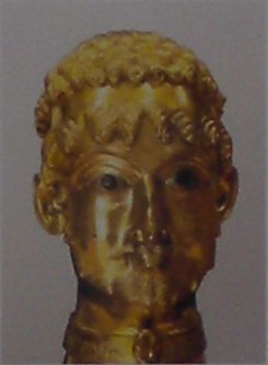 Goldbueste /
Golden bust of Kaiser Friedrich I. Barbarossa