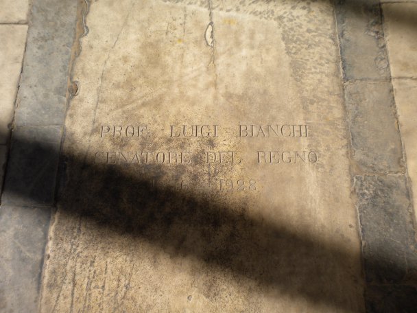 Inschrift zu L. Bianchi /
Inscription for L. Bianchi