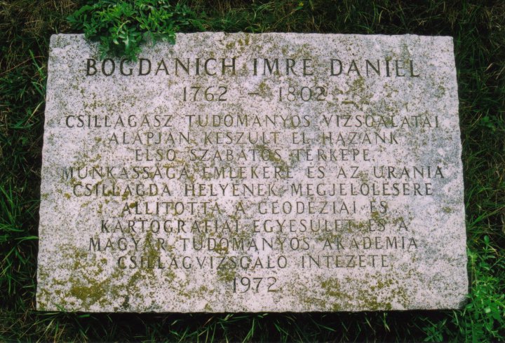 Gedenktafel fuer Emmerich Daniel Bogdanich /
Commemorative plaque for Imre Daniel Bogdanich