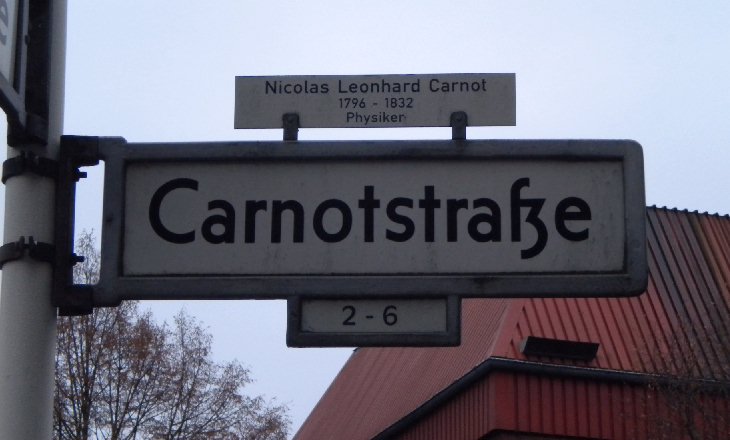 Strassenschild bzgl. S. N. L. carnot/
street-sign related to S. N. L. carnot