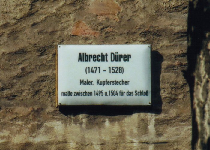 Gedenktafel fuer Albrecht Duerer /
Plaque for Albrecht Duerer