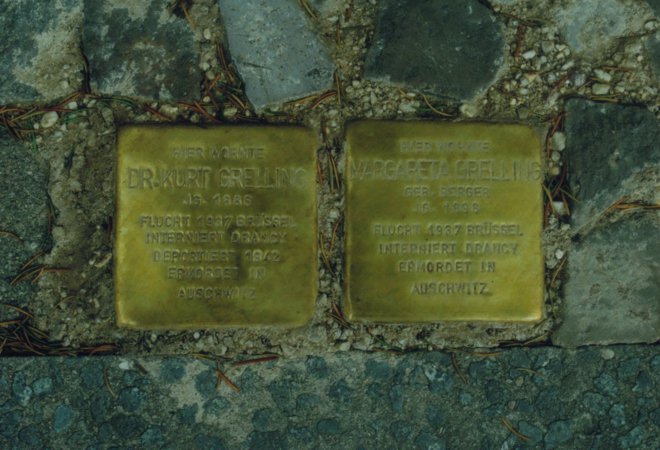 Stolperstein fuer K. Grelling /
Paving-stone for K. Grelling