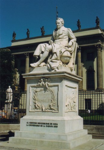Denkmal fuer Alexander von Humboldt /
Monument for Alexander von Humboldt