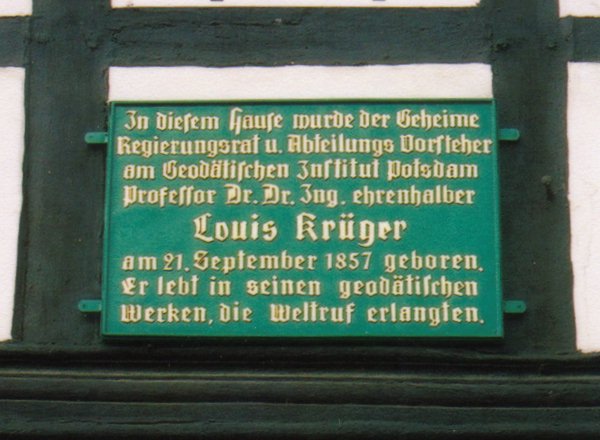 Gedenktafel zu Louis Krueger /
Plaque for Louis Krueger