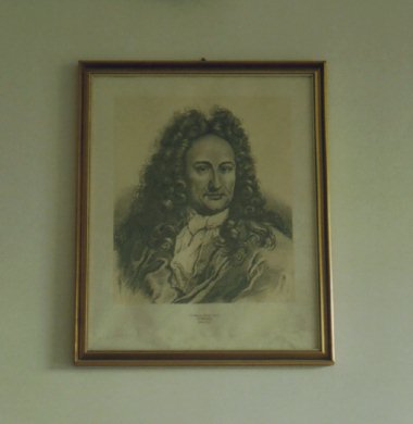 Lithografie zu G. W. Leibniz /
Lithography showing G. W. Leibniz