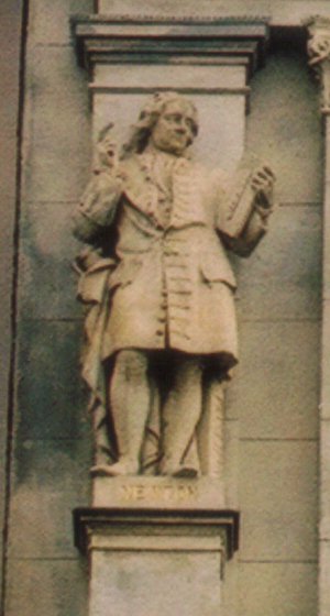 Statue von I. Newton /
Statue of I. Newton