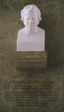Bueste von G. S. Ohm /
Bust of G. S. Ohm