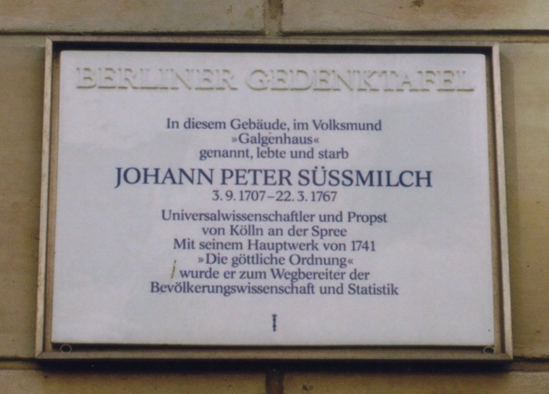 Tafel zu J. P. Smilch /
Plaque for J. P. Smilch